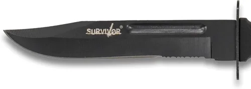 Vista 3 de Survivor HK-1023DP Cuchillo de hoja fija de 7.5 pulgadas en total, negro