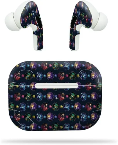 Vista 3 de MightySkins - Compatible con Apple Airpods Pro - Castle Unicorns, funda protectora de vinilo duradera y única, fácil de aplicar, quitar y cambiar