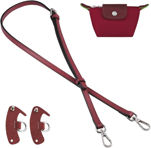 Vista 32 de Jiesinlov Correa de Hombro de Cuero para Bolso de Repuesto, Kit de Conversión Ajustable para Bandolera Compatible con Mini Bolso Antracita