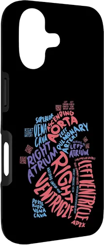 Vista 3 de Cardiac Nurse Anatomical Heart Cardiology Medical Gift Case for iPhone 17