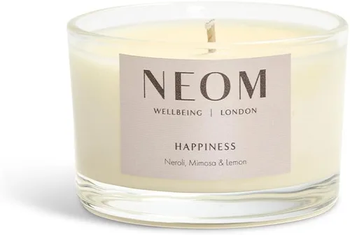 Vista 2 de NEOM - Vela de viaje Happiness, 4.41 oz Neroli, mimosa y limón Vela de aceite esencial