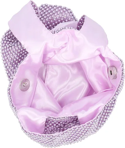Vista 2 de Jessica McClintock Womens Logan Mesh Pouch Evening Bag