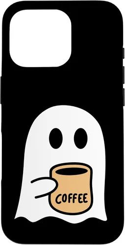 Vista 20 de iPhone 16 Spooky Fall Ghost Coffee Lovers Costume Case