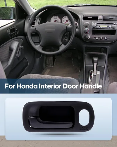 Vista 6 de ECCPP Manija de puerta Interior Interior Delantero Lado del conductor para 2002-2005 para Honda Civic