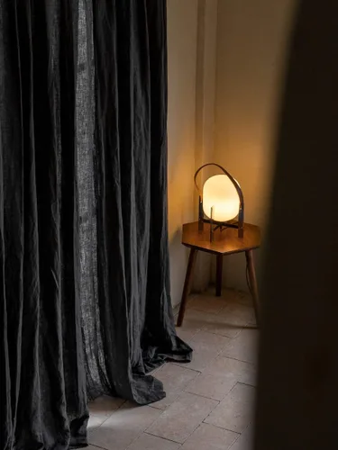 Vista 37 de Cortinas semitransparentes de 100 % lino para sala de estar, juego de cortinas largas plisadas de estilo bohemio neutro para decoración de casa