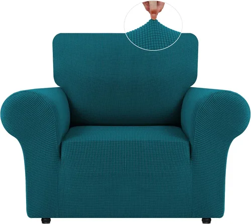 Vista 43 de LURKA Fundas elásticas para silla y sofá de 1 pieza, Fundas para sofá con protector elástico en la parte inferior para niños y perros