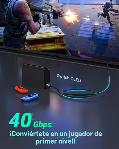 Vista 8 de UGREEN Cable Ethernet Cat 8 de 1.5 pies, cable de Internet plano de alta velocidad de 40 Gbps 2000 MHz, cable de red trenzado de 26 AWG, cables LAN