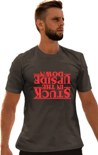 Vista 9 de Go All Out Camiseta para adultos Stuck in The Upside Down