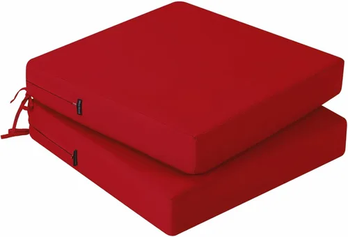 Vista 21 de idee-home Juego de 2 cojines para sillas de exterior, cojines de asiento impermeables para muebles de patio, almohadilla de repuesto para silla