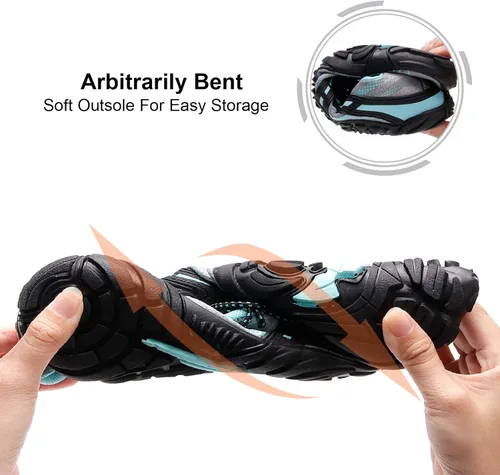 Vista 7 de L-RUN Zapatos de agua atléticos para senderismo para hombre y mujer