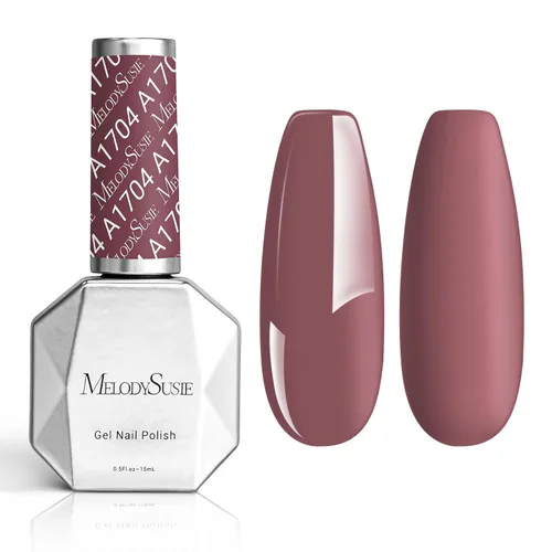 Vista 85 de MelodySusie - Esmalte de uñas en gel con brillo perla rosa brillante, 0.5 fl oz, efecto hilo, con acabado de concha rosa brillante, UV LED