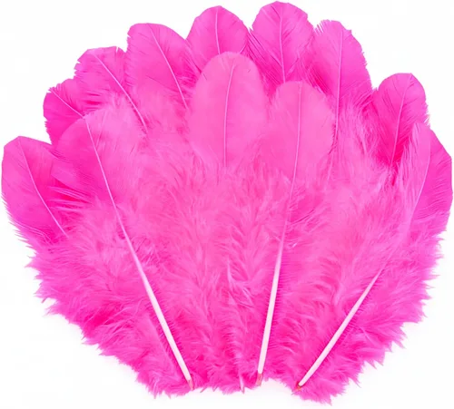 Vista 16 de 1600 plumas de gallo azules artesanales de 3 a 5 pulgadas a granel para manualidades de jardín de infantes, bodas, decoraciones de fiesta familiar