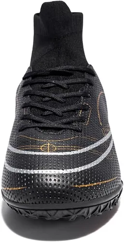 Vista 5 de Botas de fútbol para hombre, zapatos de fútbol profesionales de alta calidad, para interiores y exteriores, cómodos tenis atléticos