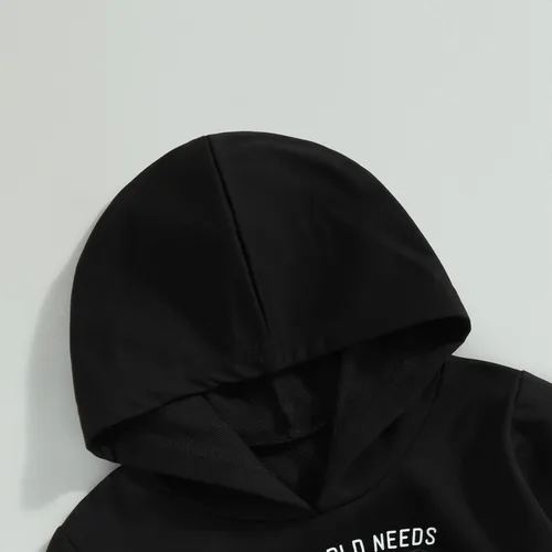 Vista 3 de Sudadera con capucha para niños y bebés, The World Needs More Cowboys