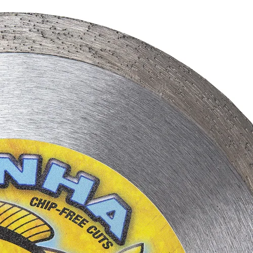 Vista 2 de Delta Diamond Piranha Premium - Hoja de sierra de diamante para azulejos de 5 pulgadas, borde continuo, eje de 7/8"-5/8", corte seco o húmedo