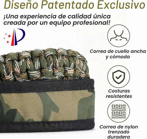 Vista 5 de PAMASE Cordón de llamada de pato, accesorios de caza de silbatos de pato con 10 bucles extraíbles, transporte de ganso tejido de camuflaje, regalos