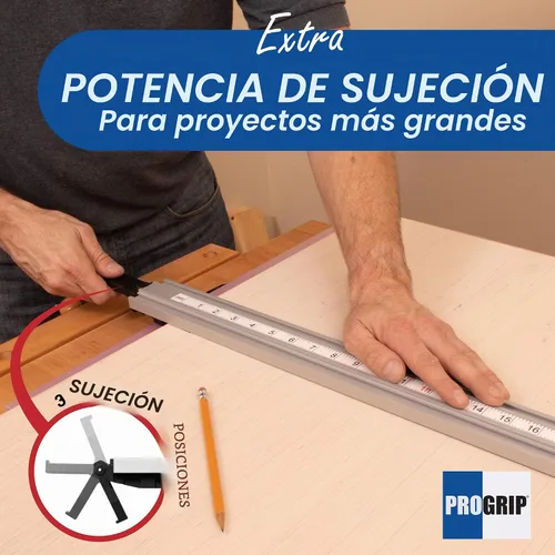 Vista 7 de Abrazadera y guía de borde recto ProGrip de 50