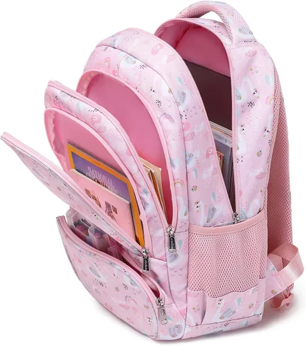 Vista 4 de abshoo Mochila ligera para niños para la escuela primaria Kindergarten Bookbag School Bags, Swan, Escuela, viaje