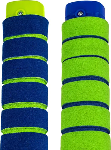 Vista 8 de Franklin Sports NERF Proshot Set de palos de hockey para niños + pelota - Juego de 2 jugadores para interior + exterior - 2 en 1 hockey de rodilla +