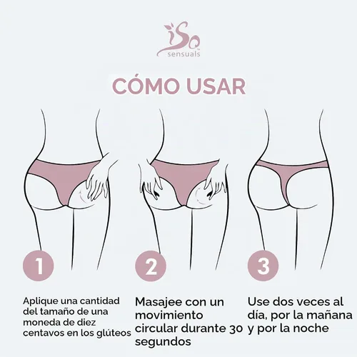 Vista 5 de IsoSensuals Curve Crema para aumento de trasero (seleccione cantidad), CURVE1, 1 botella, 1