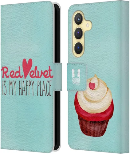 Vista 308 de Head Case Designs Assortment Cupcakes Happiness Leather Wallet Case Compatible with Samsung Galaxy A07 4G Surtido