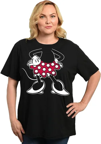 Vista 4 de Disney Womens Crewneck Plus Size T-Shirt Headless Minnie Mouse Costume Print