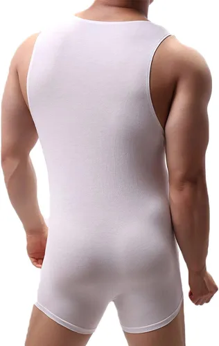 Vista 2 de Leotardo deportivo de una pieza para hombre de lucha libre, traje de gimnasio, ropa interior activa