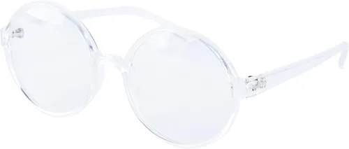 Vista 19 de Anteojos con marco redondo retro y lente transparente de moda, de 2 pulgadas, de Agstum