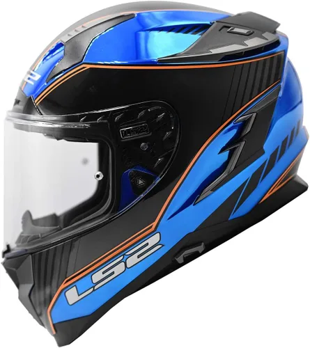 Vista 3 de LS2 Cascos Full Face Challenger GT Casco Azul satinado