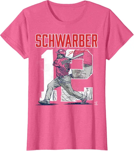 Vista 11 de Camiseta con número de jugador de Kyle Schwarber - Ropa, Azul / Patchwork, S