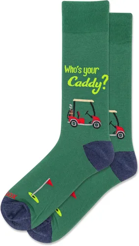 Vista 40 de Hot Sox Calcetines deportivos y atléticos divertidos para hombre, paquete de 1 par, regalos de moda novedosos y divertidos Por encima del par