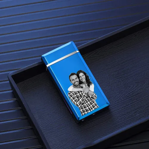 Vista 6 de Encendedor de fotos Zippo personalizado con imagen, encendedor de fotos personalizado para hombres, encendedor de puros, encendedor electrónico
