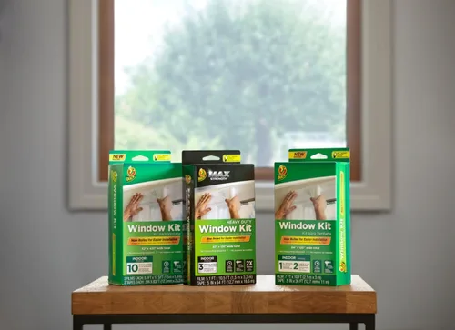 Vista 6 de Duck Kit de aislamiento de ventana MAX Strength, kit de sellado de ventana de invierno para puertas de patio y ventanas grandes, aislante