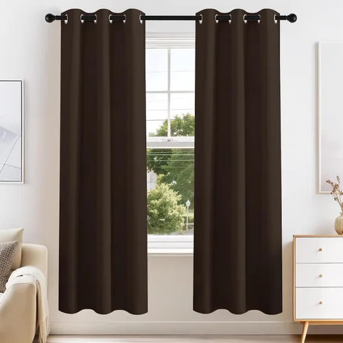 Vista 80 de PONY DANCE Cortinas para Autocaravana de 24 pulgadas de Largo, Cortinas Cortas para Baño y Cocina, Mini Cortinas de Privacidad para Camper
