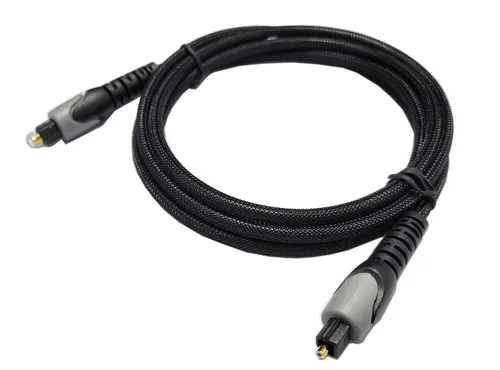 Vista 5 de easyday Cable óptico de audio digital de 4.9 ft – Cable de puerto Toslink trenzado de nailon flexible para barra de sonido, Smart TV, PS4, X-Box