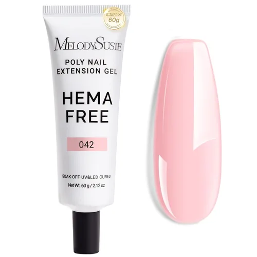 Vista 9 de MelodySusie Gel Poly, 60 g libre de Hema, gel para extensión de uñas, espesante de uñas, gel constructor curado con lámpara UV, diseño artístico