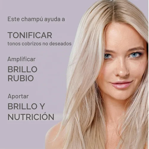 Vista 2 de ALURAM Champú morado de agua de coco para mujeres, aumenta el brillo, elimina el latón, para todo tipo de cabello
