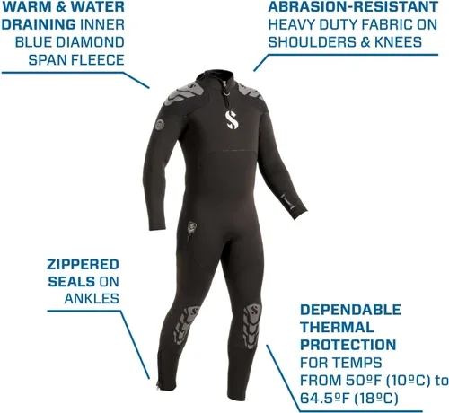 Vista 4 de SCUBAPRO Everflex Yulex - Vaporizador de buceo para hombre, 5/0.157 in