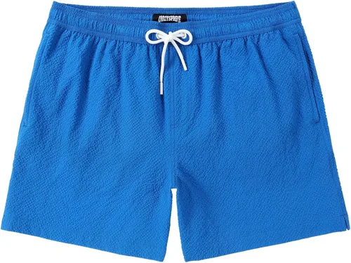 Vista 30 de Men's Swim Shorts Seersucker Swimming Trunks for Men Beach Shorts Quick Dry Bathing Suit 5"/7"/9" with Pockets