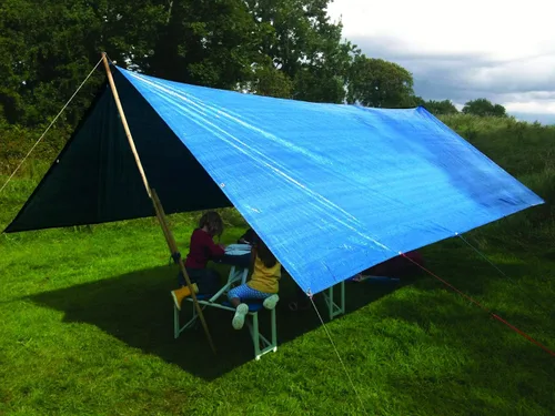 Vista 4 de DeWitt M16X20 Super Canvas - Toldo para exteriores, 2.3 onzas, pequeño, azul