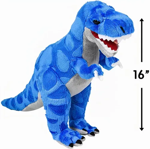 Vista 2 de Tyrannosaurus Rex animal de peluche de 9 pulgadas de alto, dinosaurio T-rex
