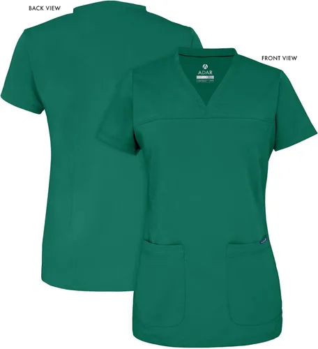 Vista 5 de Adar Pro - Ropa quirúrgica para mujer, camisa con cuello en V