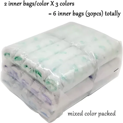 Vista 5 de 15 piezas30 piezas de ropa interior no tejida para mujer, ropa interior de papel, práctico bikini para viajes, hotel, spa