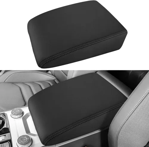 Vista 10 de INTGET Funda para consola central Volkswagen/VW Atlas 2025 2024, funda de cojín para reposabrazos, cubierta de consola central, protector de tapa