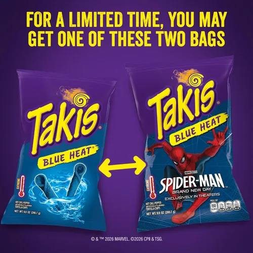 Vista 3 de Takis Blue Heat edición limitada, paquete de 2