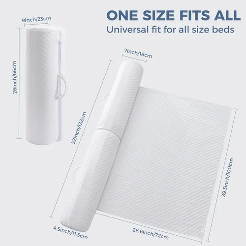Vista 13 de YIHATA Riel de cama para niños pequeños, parachoques plegables con solapa, 1 paquete de rieles de cama para niños pequeños, rieles de cama