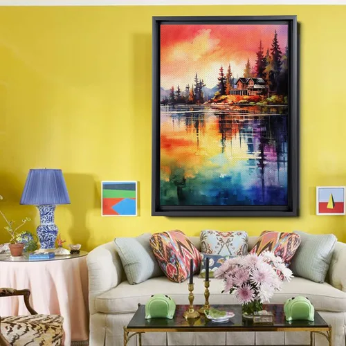 Vista 2 de Enchanting Forest, Nature-Inspired Aluminum Print Woodsy Wall Art Décor Captivating Natural Beauty