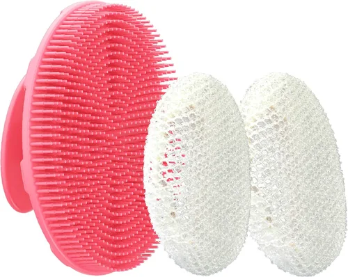 Vista 14 de INNERNEED Cepillo de ducha de silicona suave de grado alimenticio, negro+