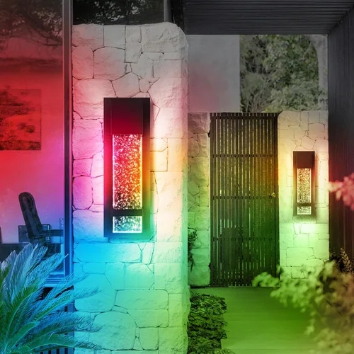 Vista 15 de ASD LED 13" Bubble Glass Wall Light Fixture, Outdoor & Indoor Seeded Sconce 3CCT, Waterproof, Dimmable, ETL Listed 12W 500LM 3000-5000K 120V