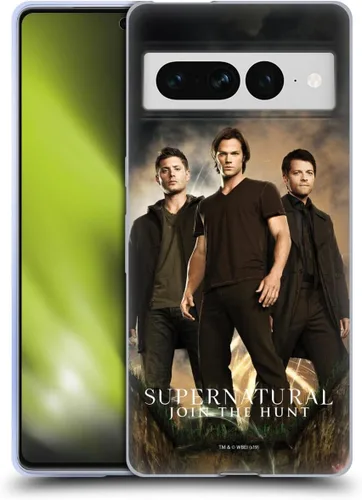 Vista 54 de Head Case Designs Supernatural Sam, Dean & Castiel Key Art - Funda de gel con licencia oficial [protección de grado militar] compatible con Google